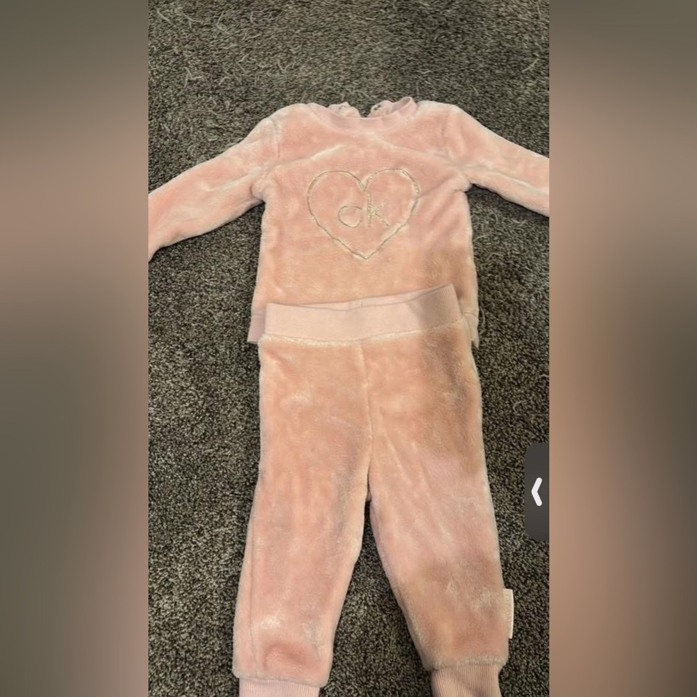 Calvin Klein Soft Pink Kids Pajama Set